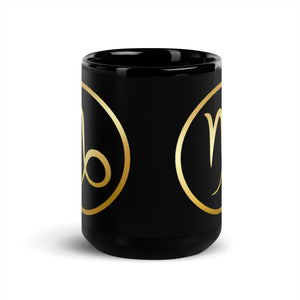 CAPRICORN Black Glossy Mug