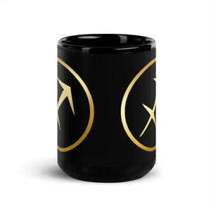 SAGITTARIUS Black Glossy Mug