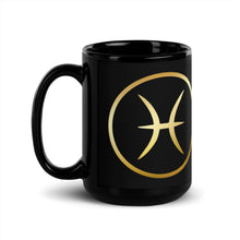 Load image into Gallery viewer, PISCES Black Glossy Mug